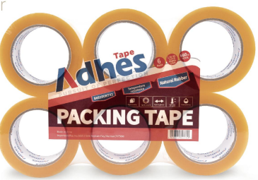 Cinta de empaque de caucho natural